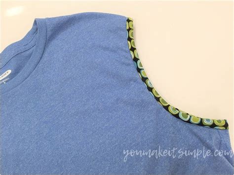 binding t shirt to tank top.